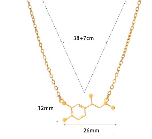 Collier Hexagone — Plaqué Or 18K