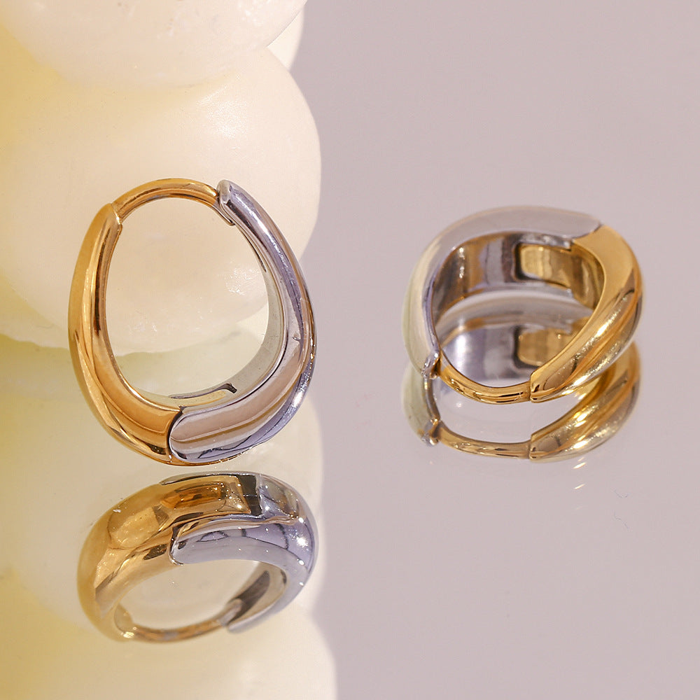 Boucles Mini Poire — Acier 316L Plaqué Or 18K