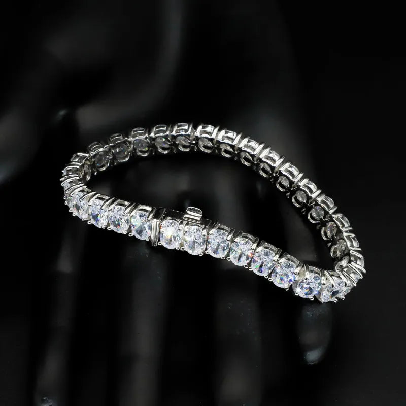 Bracelet Tennis Zircon — Argent Sterling S925