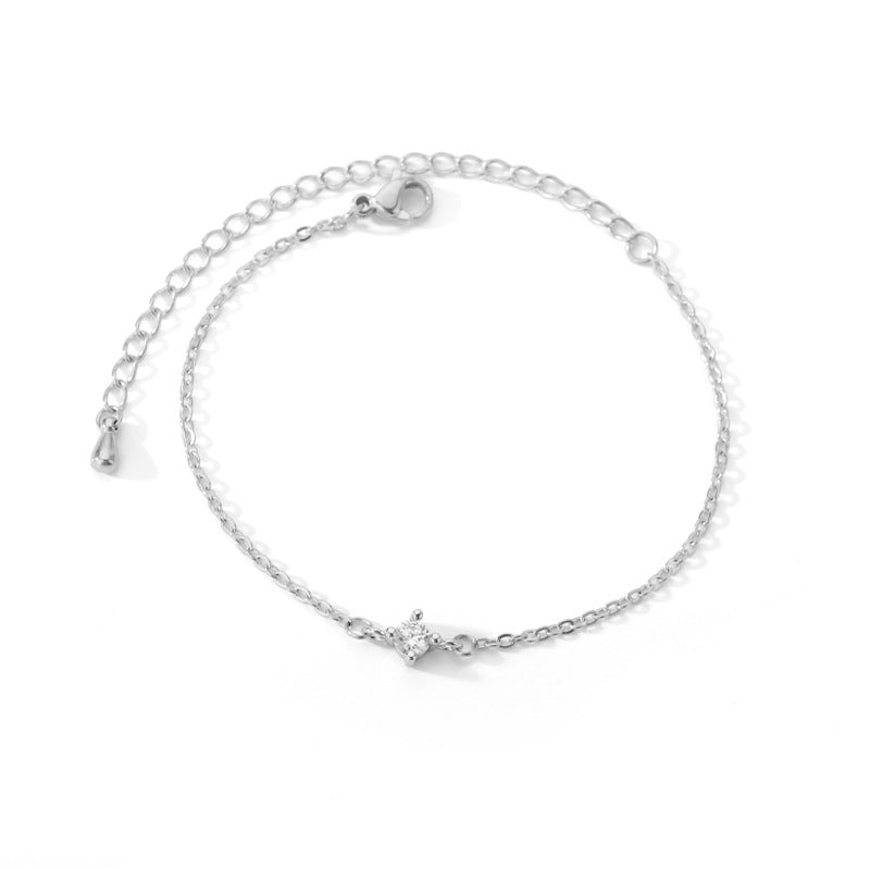 Bracelet Ligne Pavée — Plaqué Or 18K