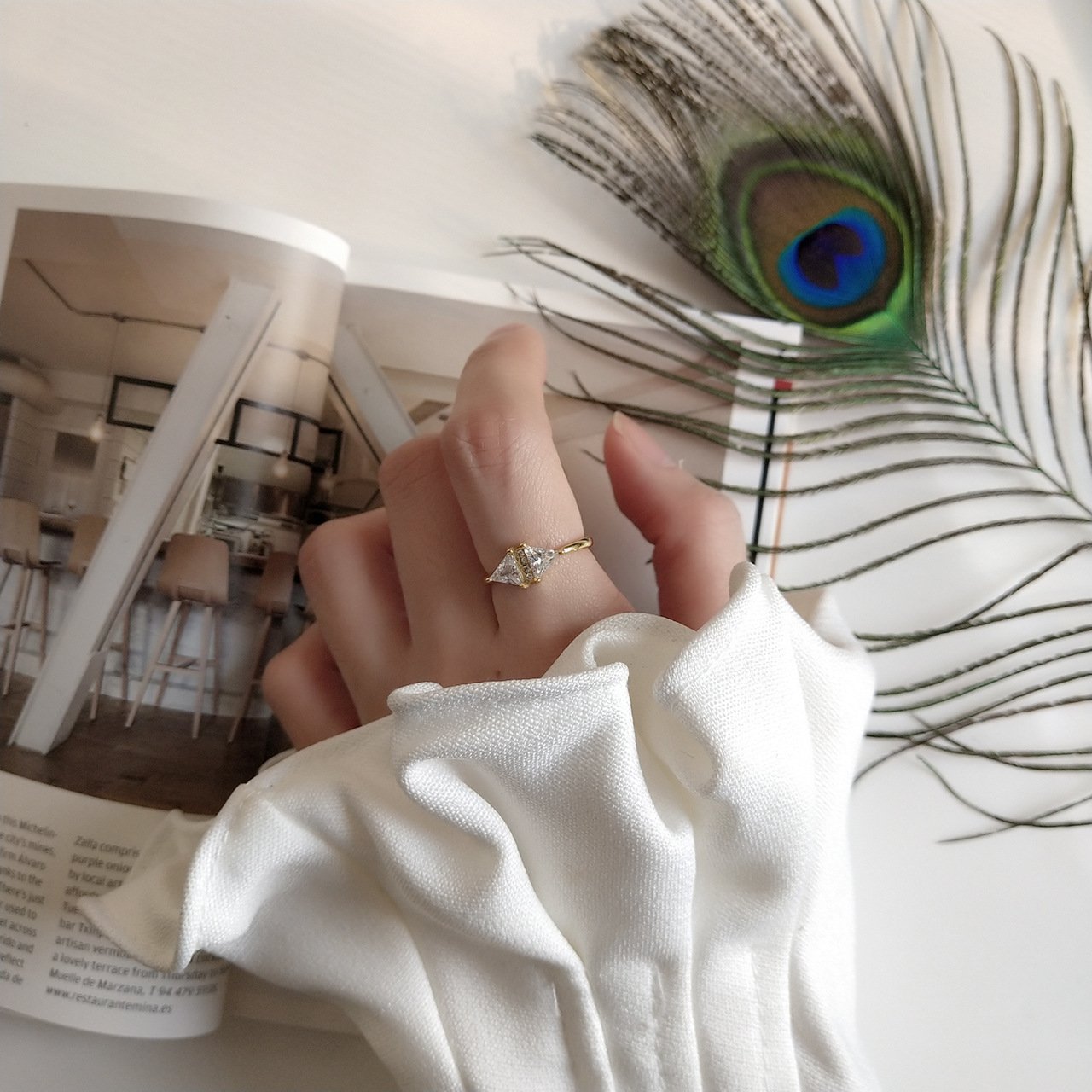 Bague Essentielle Dorée — Argent S925