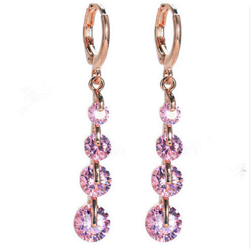 Boucles Goutte Pavée — Plaqué Or 18K