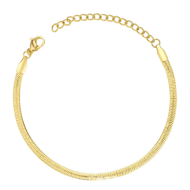 Bracelet Ligne Minimaliste — Plaqué Or 18K