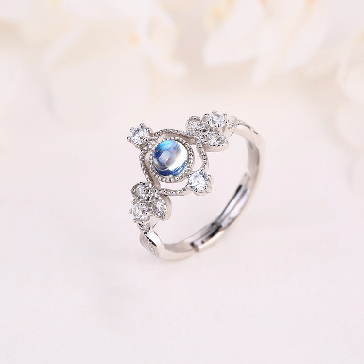 Bague Pierre de Lune — Argent S925