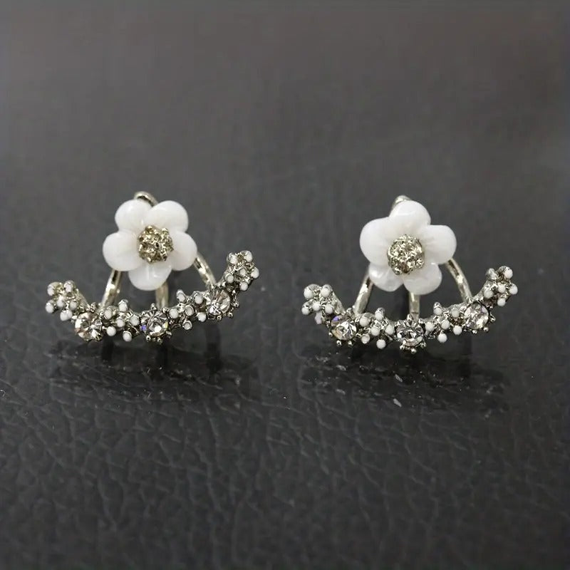 Boucles Fleur Éclat — Plaqué Or 18K