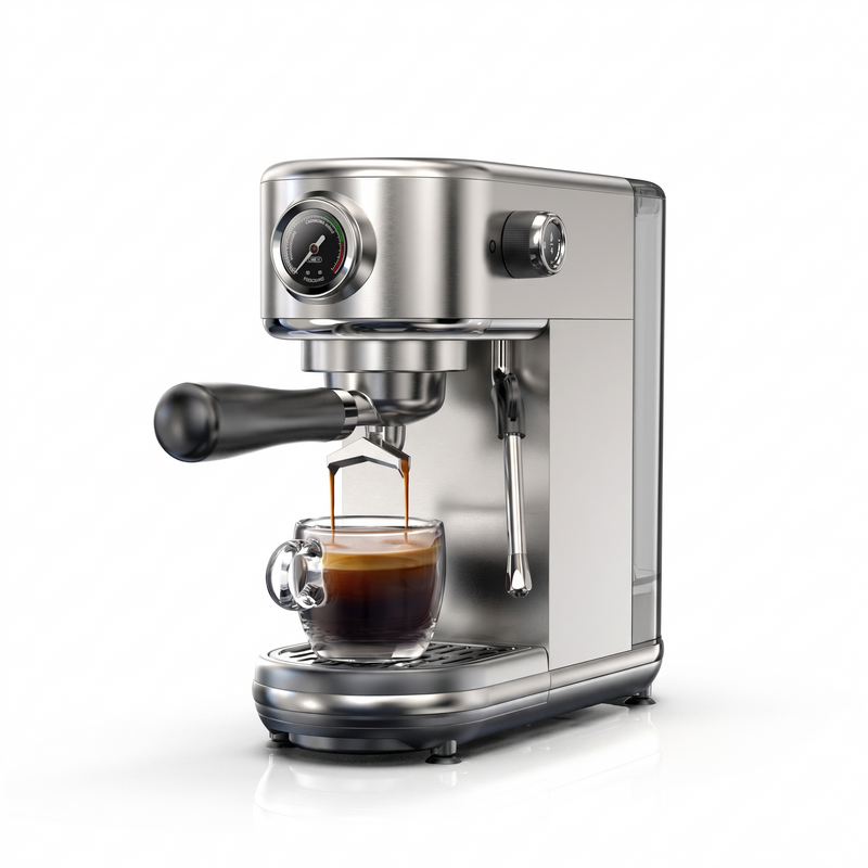 Machine expresso 20 bars avec manomètre et buse vapeur