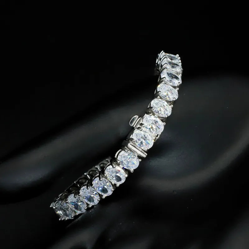 Bracelet Tennis Zircon — Argent Sterling S925