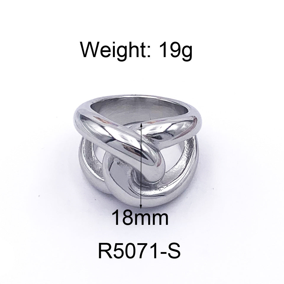 Bague Ellipse — Plaqué Or 18K