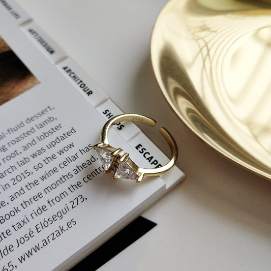 Bague Essentielle Dorée — Argent S925