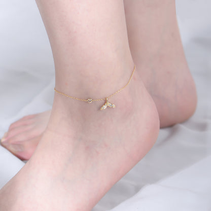 Bracelet de Cheville Sirène — Argent Sterling S925