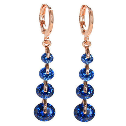 Boucles Goutte Pavée — Plaqué Or 18K
