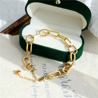 Bracelet Jonc Minimal — Plaqué Or 18K