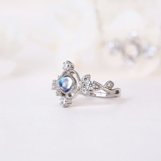 Bague Pierre de Lune — Argent S925