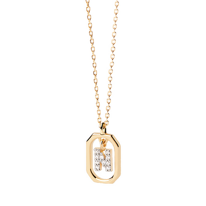 Collier Initiale — Argent S925 Plaqué Or 18K