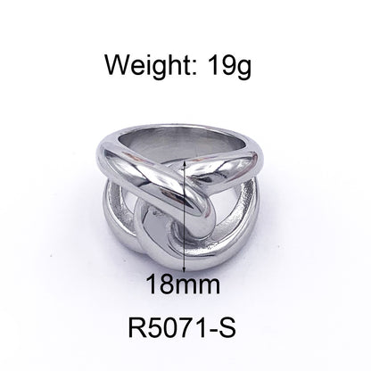 Bague Ellipse — Plaqué Or 18K