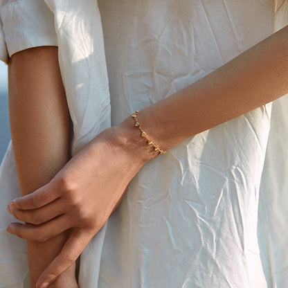 Bracelet Chaîne d’Amour — Plaqué Or 18K
