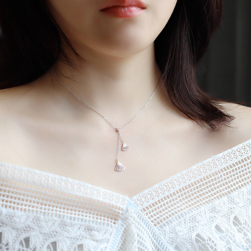 Collier Ginkgo — Argent Sterling S925