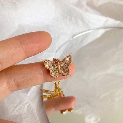 Collier Papillon — Plaqué Or 18K