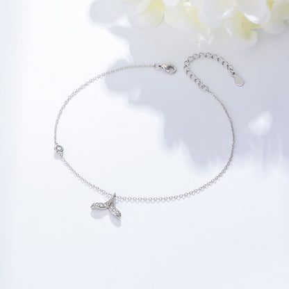 Bracelet de Cheville Sirène — Argent Sterling S925