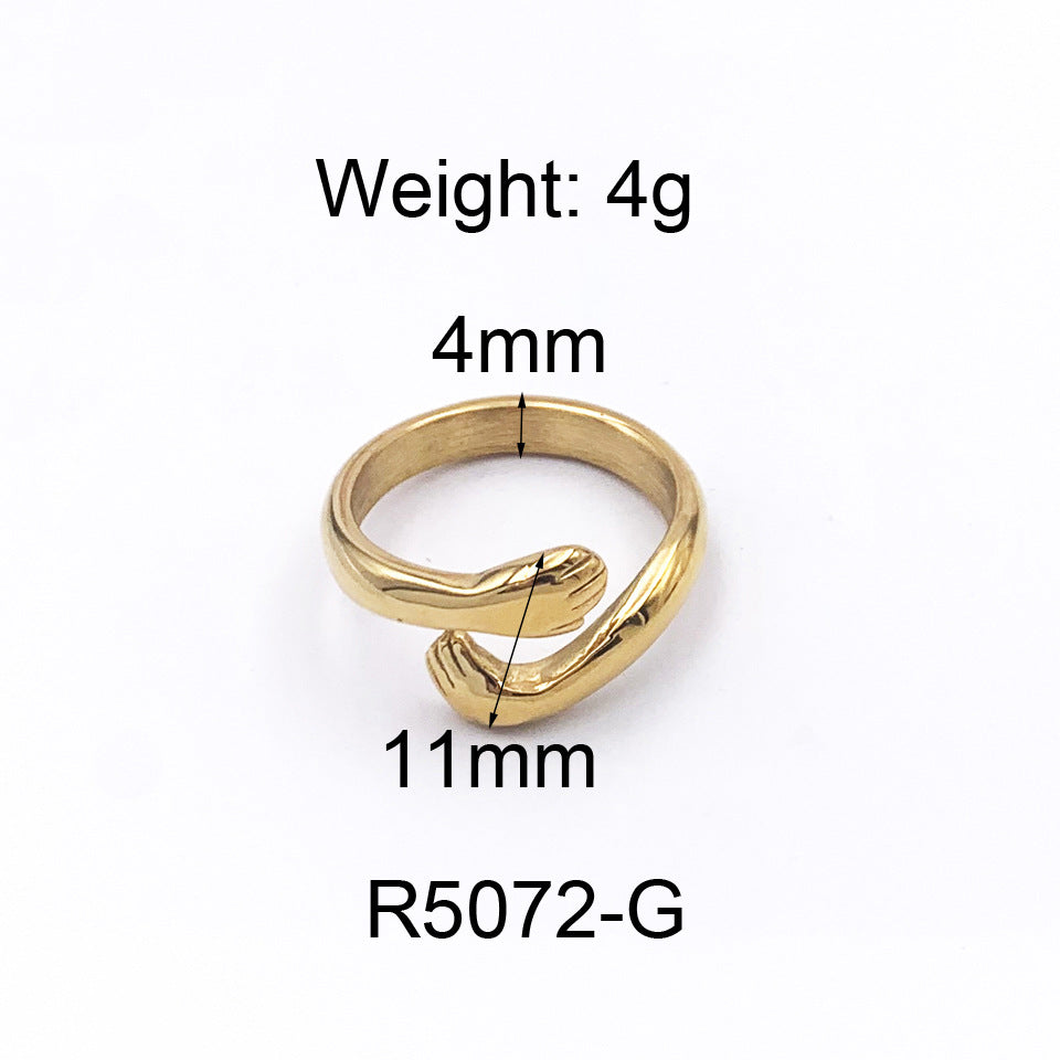 Bague Ellipse — Plaqué Or 18K