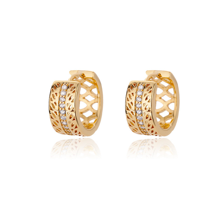 Créoles Géométriques — Plaqué Or 18K