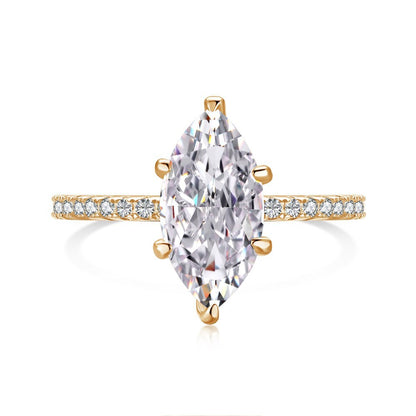 Bague Géométrique – Argent Sterling S925 & Zirconia
