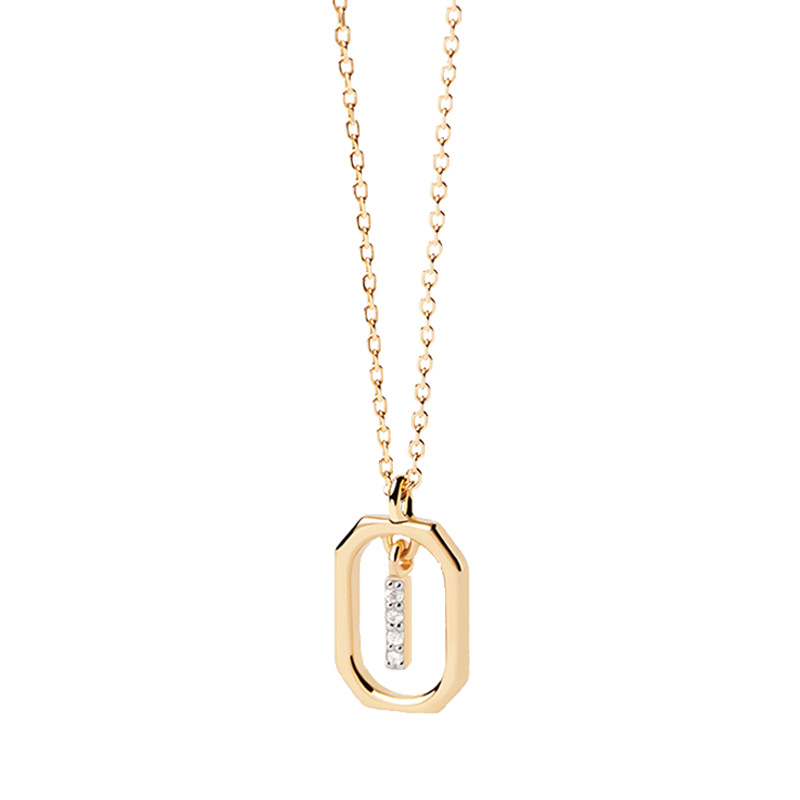 Collier Initiale — Argent S925 Plaqué Or 18K