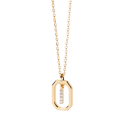 Collier Initiale — Argent S925 Plaqué Or 18K