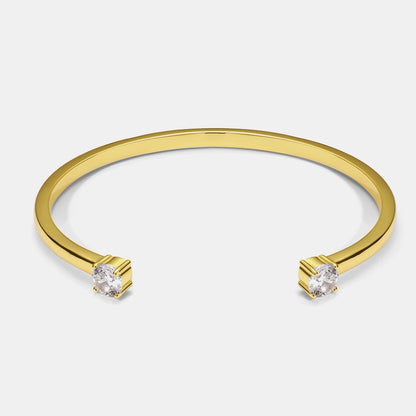 Bracelet Duo Zircon — Plaqué Or 18K