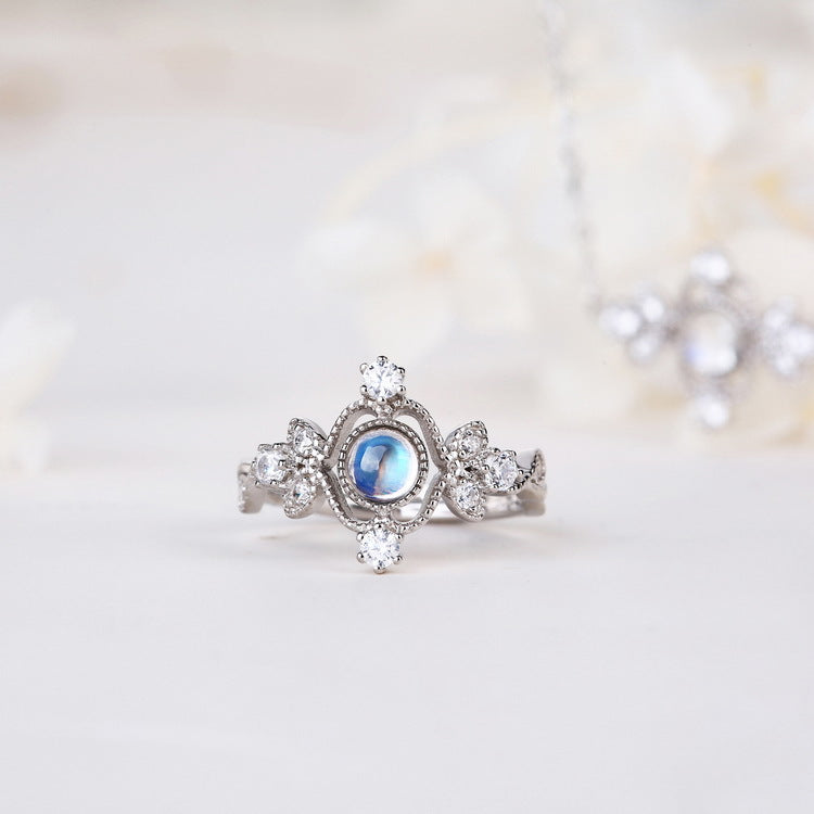 Bague Pierre de Lune — Argent S925