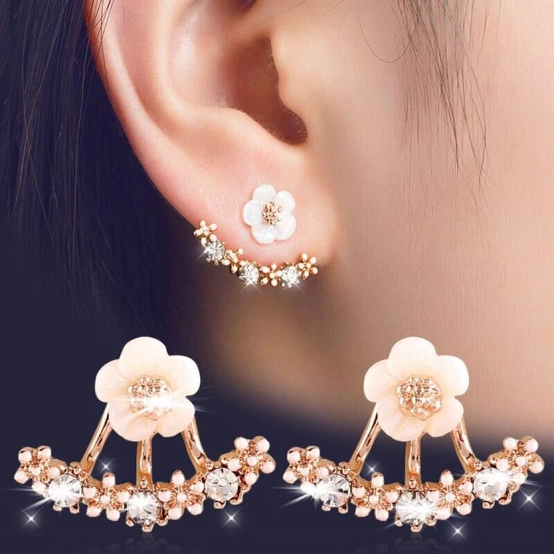 Boucles Fleur Éclat — Plaqué Or 18K