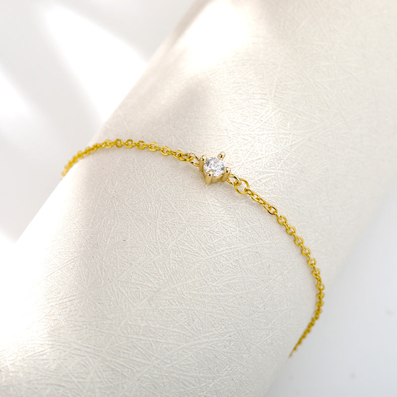 Bracelet Ligne Pavée — Plaqué Or 18K