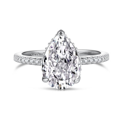 Bague Géométrique – Argent Sterling S925 & Zirconia