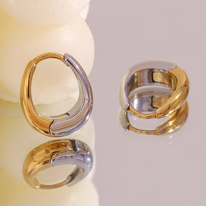 Boucles Mini Poire — Acier 316L Plaqué Or 18K