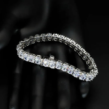 Bracelet Tennis Zircon — Argent Sterling S925