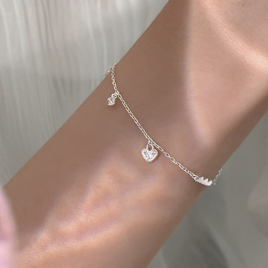 Bracelet Cœur Éclat — Argent S925