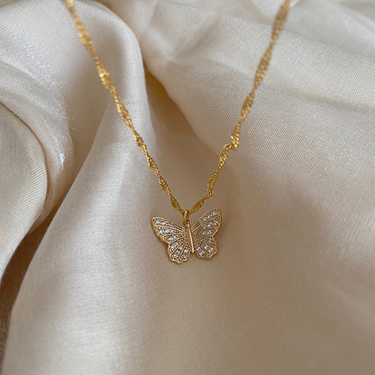 Collier Papillon — Plaqué Or 18K