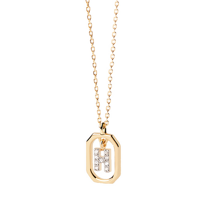 Collier Initiale — Argent S925 Plaqué Or 18K