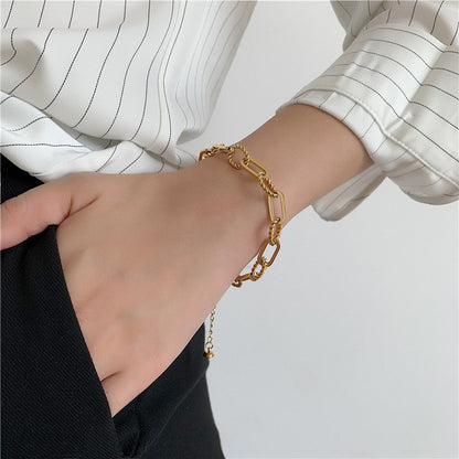 Bracelet Jonc Minimal — Plaqué Or 18K