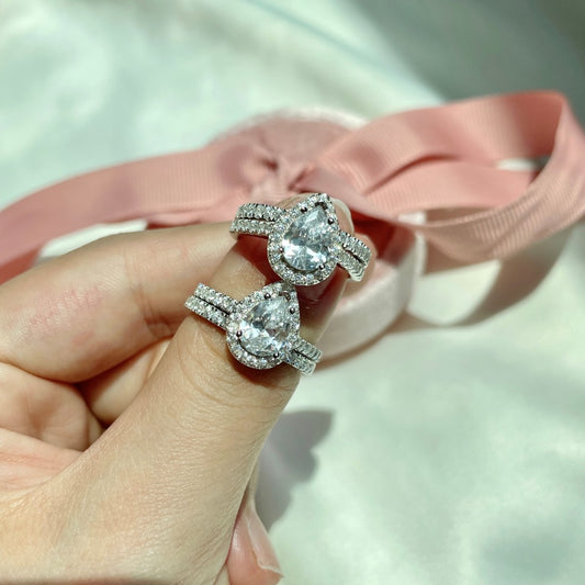 Bague Goutte Sculptée — Argent S925