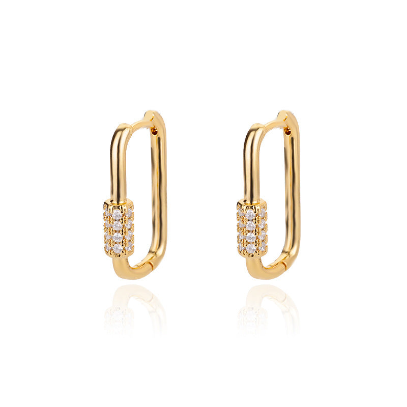 Créoles Géométriques — Plaqué Or 18K