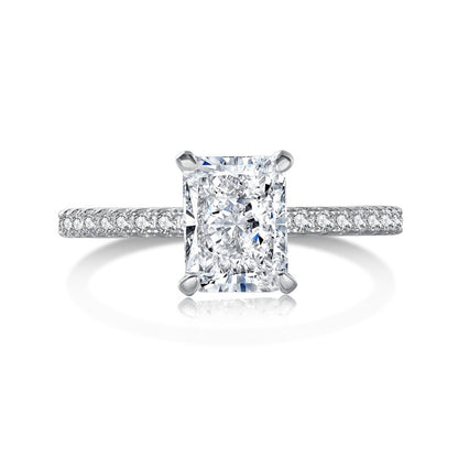 Bague Géométrique – Argent Sterling S925 & Zirconia