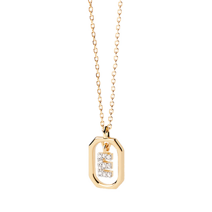 Collier Initiale — Argent S925 Plaqué Or 18K