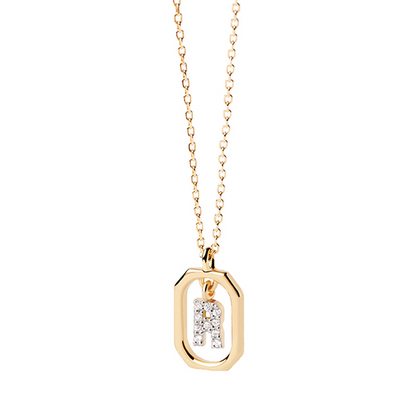 Collier Initiale — Argent S925 Plaqué Or 18K