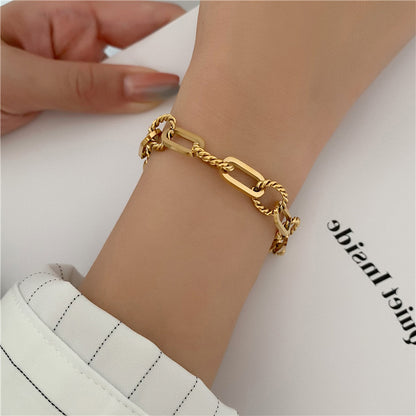Bracelet Jonc Minimal — Plaqué Or 18K