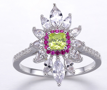Bague Tournesol — Argent S925