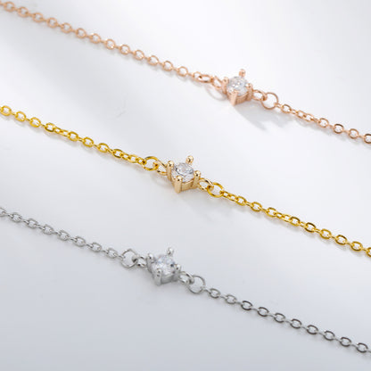 Bracelet Ligne Pavée — Plaqué Or 18K