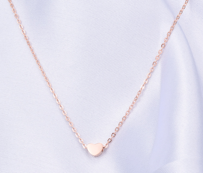 Collier Cœur Rosé — Plaqué Or Rose 18K