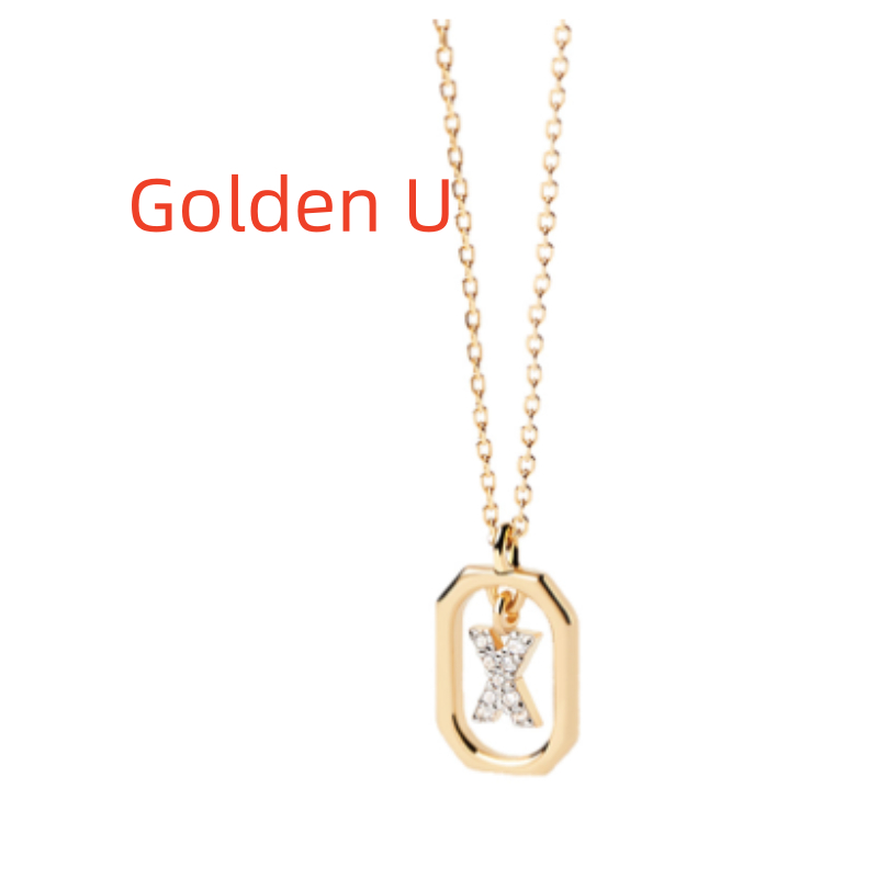 Collier Initiale — Argent S925 Plaqué Or 18K