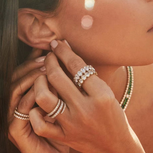 Bague Cœur — Plaqué Or 18K